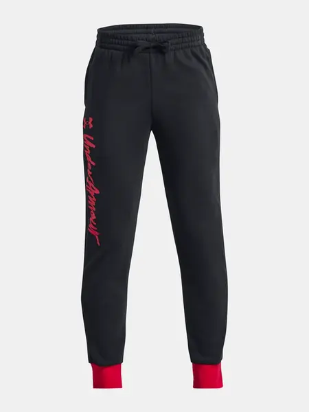 Under Armour Tepláky UA Rival Fleece Script Jgrs-BLK - Kluci