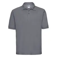 Men's Polycotton Polo Russell Dark Grey T-Shirt