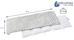 Medi Partners Thermophor with cherry seeds large 20x60 – 5 chambers Minky – Gray