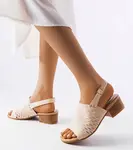 D/CEO Black sandals on a block heel Millo