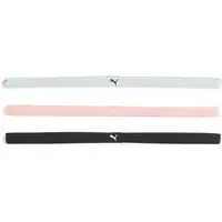 Puma AT SPORTBANDS WOMENS PACK (3PCS) Sportovní čelenky, černá, velikost