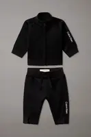 Kojenecká tepláková souprava Calvin Klein Jeans černá barva, IN0IN00331