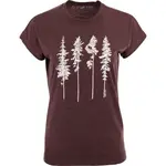 ALPINE PRO KILA Dámské triko, vínová, velikost