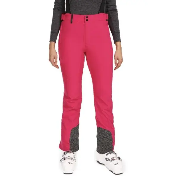 KILPI RHEA Dámské softshellové lyžařské kalhoty, růžová, velikost