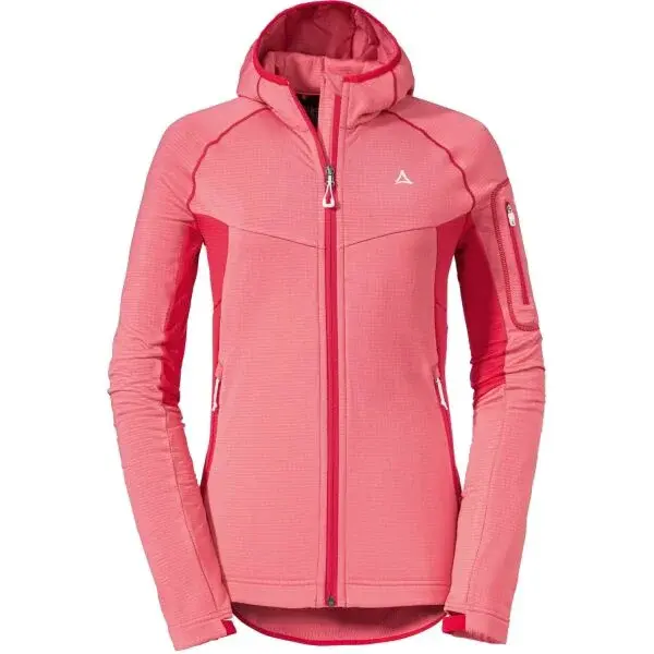 Schöffel HYDALEN W Dámská fleece mikina s kapucí, růžová, velikost