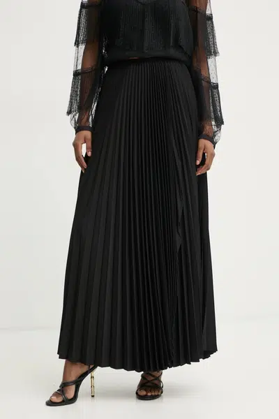 Sukně Twinset černá barva, maxi, áčková, 251TP2424