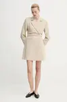 Šaty Gestuz béžová barva, mini, 10909870