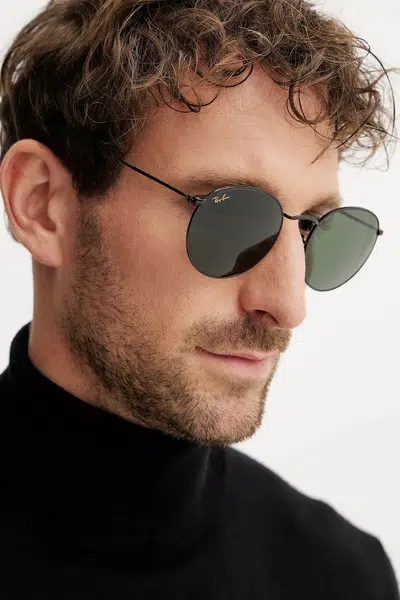 Sluneční brýle Ray-Ban ROUND METAL černá barva, 0RB3447