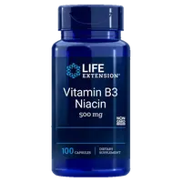 Life Extension Vitamin B3 Niacin - 100 kapslí