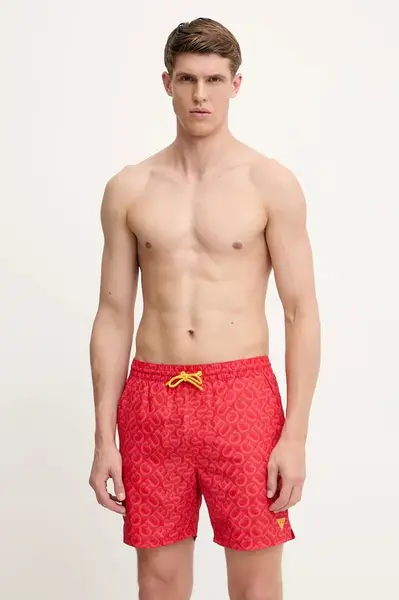 Plavkové šortky Guess černá barva