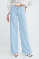 Kalhoty Guess dámské, jednoduché, high waist, W4GA96 WDP85