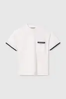 Dětské bavlněné tričko Mayoral bílá barva, s potiskem, 6004