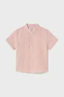 Dětská košile s příměsí lnu Mayoral