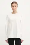 Bavlněné tričko s dlouhým rukávem adidas Originals Nelson béžová barva, JC8338