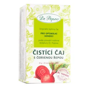 Dr. Popov Čistící čaj s červenou řepou 20x1,5 g