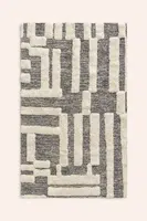Bavlněný koberec Calma House Kioto 90 x 150 cm černá barva