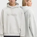 Bavlněná mikina Sunnei šedá barva, s kapucí, melanžová, RTWXJER018