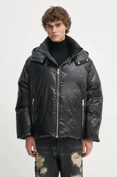 Péřová bunda Études Studio pánská, černá barva, zimní, oversize, H24MMOUT714