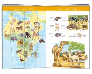 Djeco Obrázkové puzzle Světová zvířata - 100 pcs