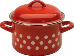 METALAC Hrnec s poklicí červený, puntík 20cm 4lt