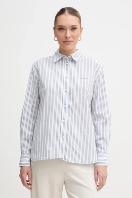 Bavlněná košile Pepe Jeans CLEVER modrá barva, regular, s klasickým límcem, PL305002