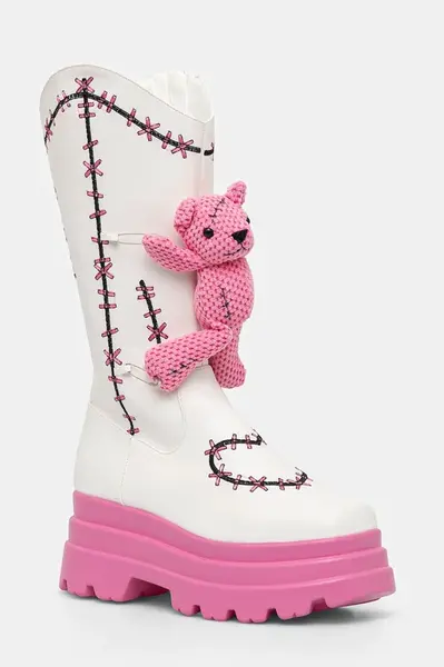Kozačky Koi Footwear dámské, bílá barva, na platformě, lehce zateplené, SWD-75