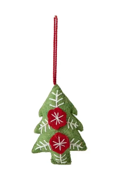 Závěsná dekorace Rice Christmas Tree Fabric