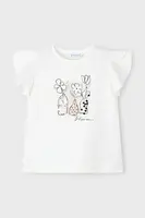 Dětské tričko Mayoral béžová barva, 3004