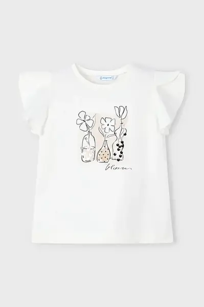 Dětské tričko Mayoral béžová barva, 3004