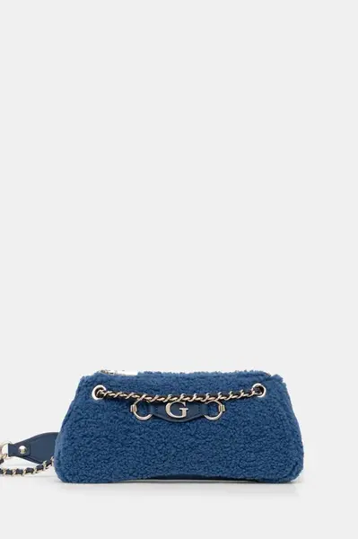 Kabelka Guess ASLIA modrá barva, HWWG95 32170