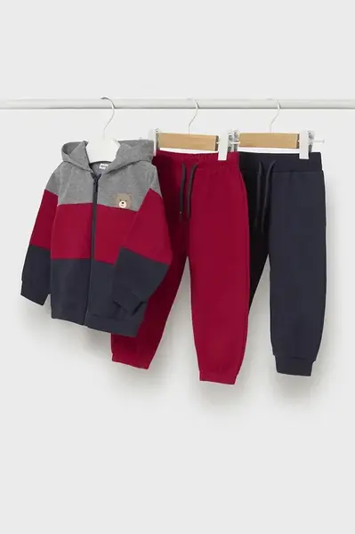 Kojenecká tepláková souprava Mayoral červená barva, 918