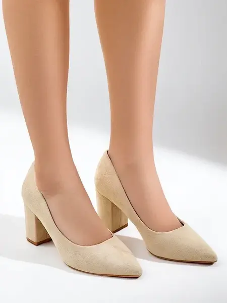 Resti Women's eco suede heeled pumps Ugandes