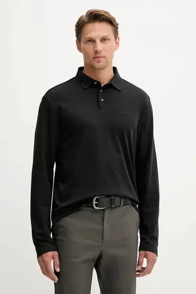 Bavlněné tričko s dlouhým rukávem Calvin Klein