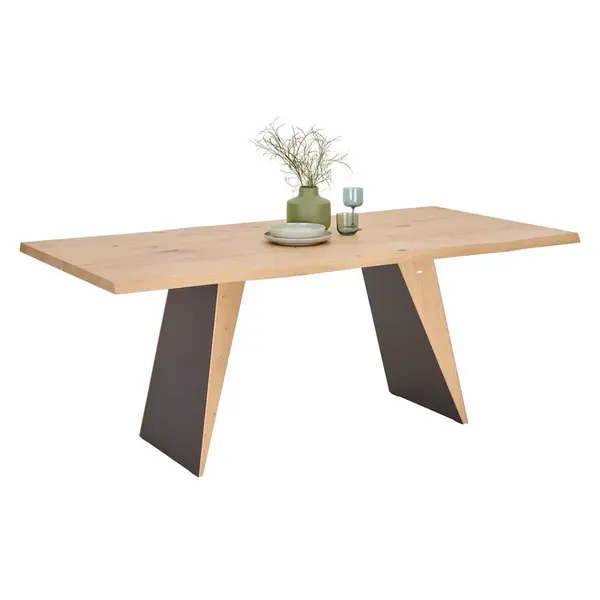 Voglauer JÍDELNÍ STŮL, divoký dub, šedá, divoký dub, 200/103/76,5 cm