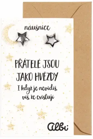 Náušnice - Děkuji