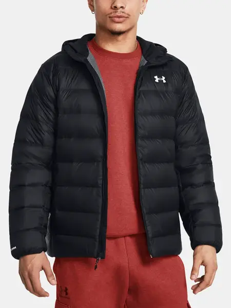 Pánská bunda Under Armour LEGEND DOWN HOODED JACKET-BLK - Pánské