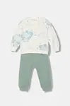 Kojenecká tepláková souprava United Colors of Benetton tyrkysová barva, 3QGXAK01B