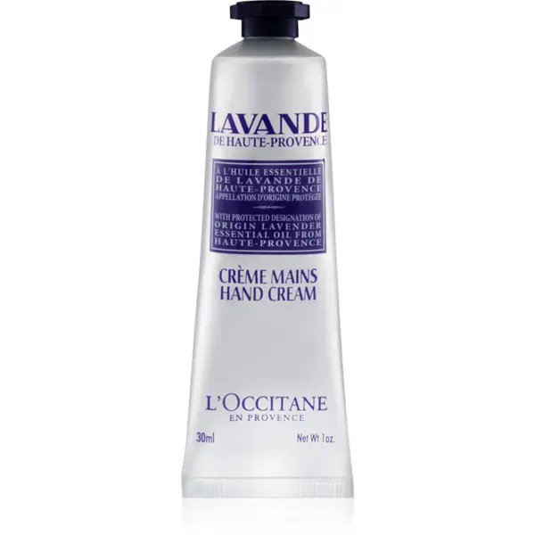 L’Occitane Lavender Hand Cream krém na ruce a nehty s bambuckým máslem 30 ml