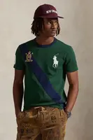 Bavlněné tričko Polo Ralph Lauren pánské, tmavomodrá barva, s aplikací, 710P00092