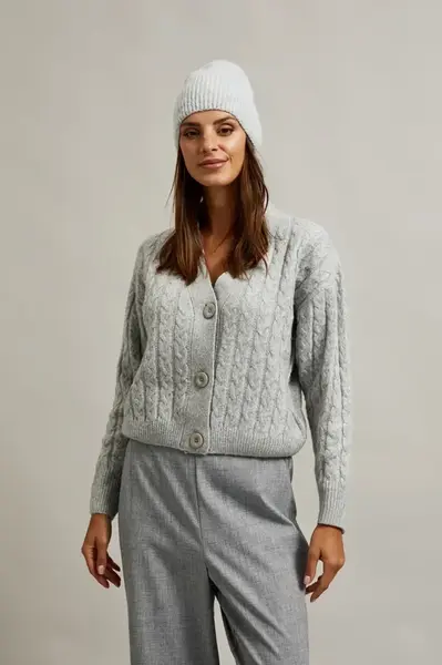 Marisse Women's Sweater Z-Sw-4521 L.Grey Mel