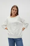 Marisse Women's Sweatshirt L-Bl-4600 Off White