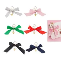 6Pcs 6 Colors Polyester Bowknot Pendant Decoration