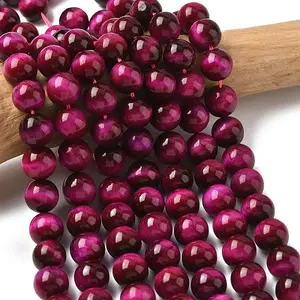 Natural Rose Tiger Eye Beads Strands