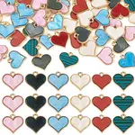 50Pcs Alloy Enamel Charms