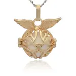 Golden Tone Brass Cage Pendants