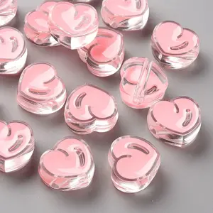 Transparent Enamel Acrylic Beads