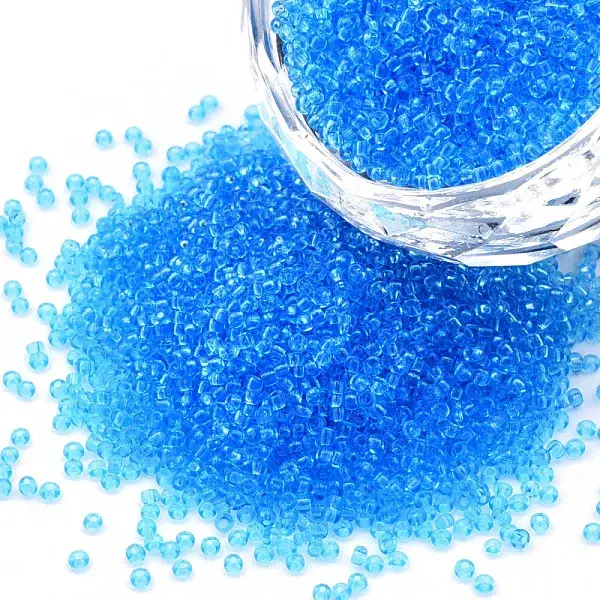 15/0 Transparent Czech Glass Seed Beads