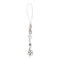 Tibetan Style Alloy with Glass Mobile Straps