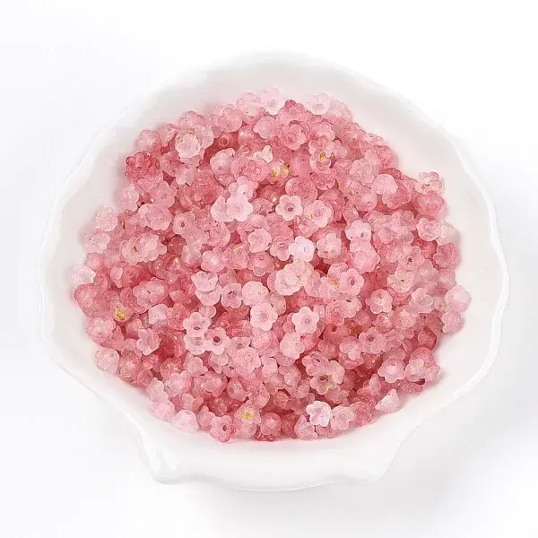 Frosted Transparent Acrylic Beads