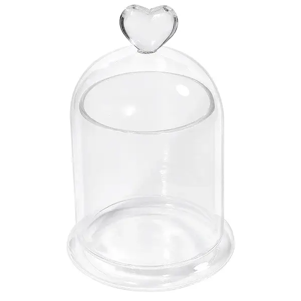 Heart Glass Dome Cover